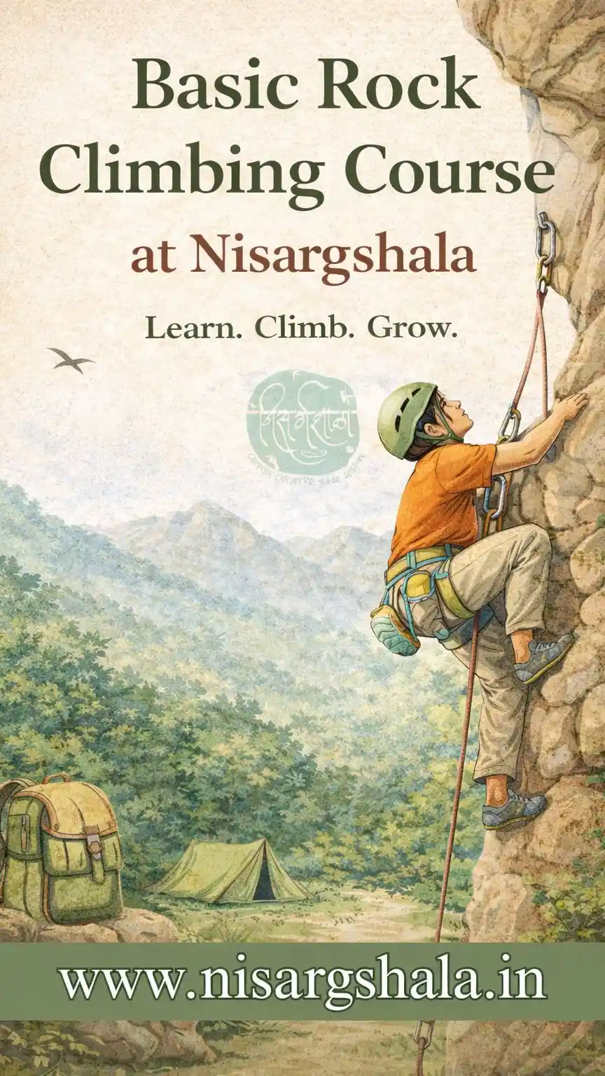 Rock climbing course near Pune