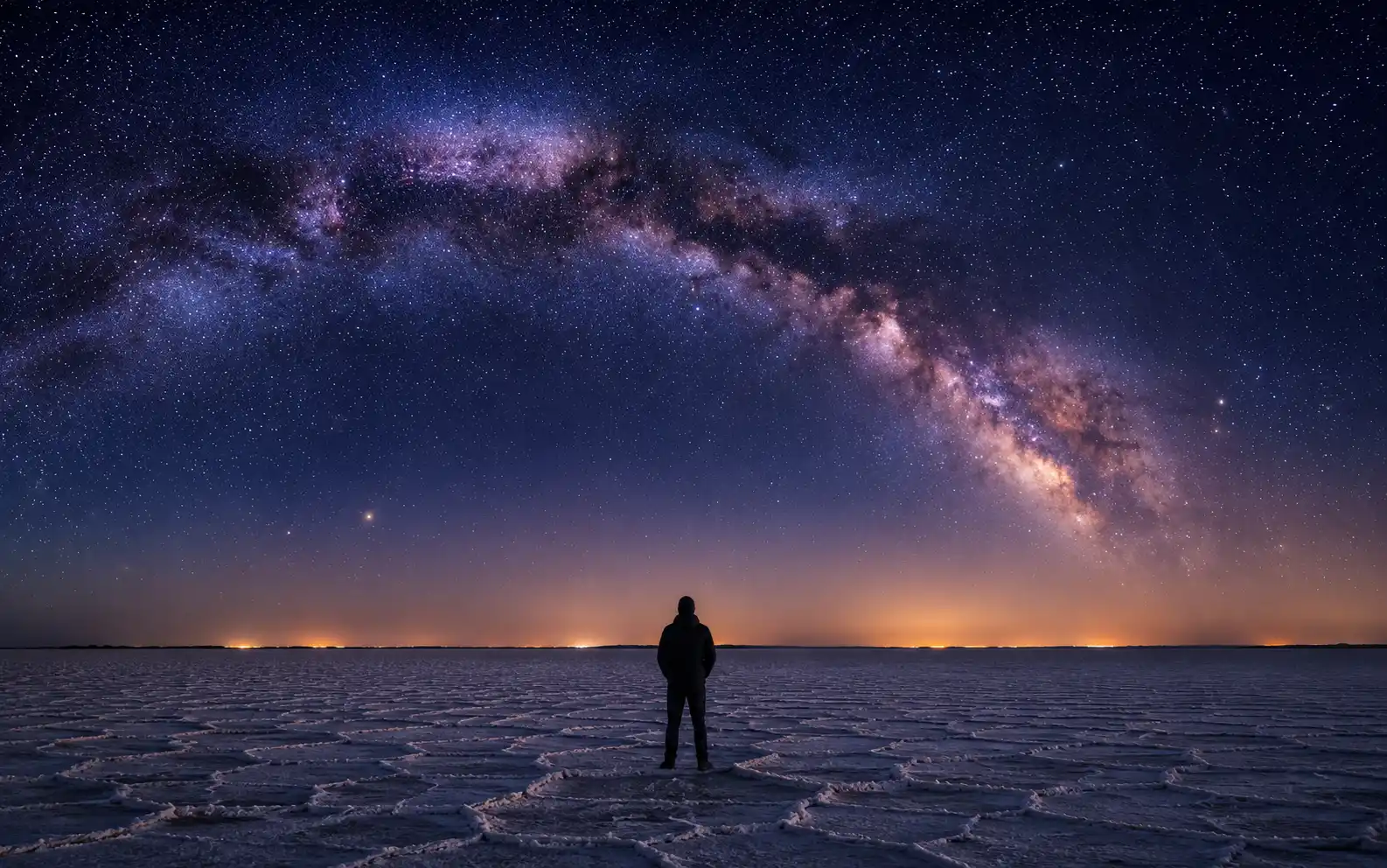 Stargazing landscape in Western India